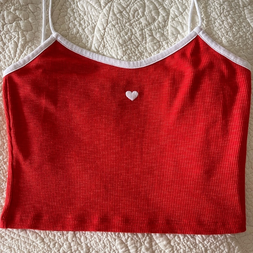 TOPSHOP Red Cami Tank - Picture 4 of 10